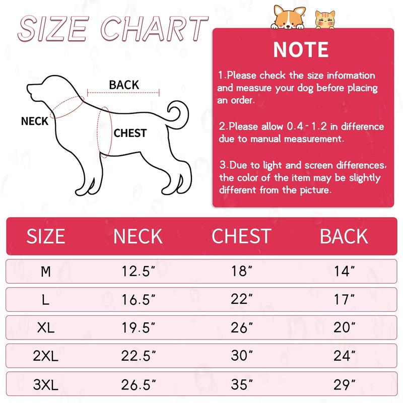 NACOCO Large Dog Raincoat Adjustable Pet Water Proof Clothes Lightweight