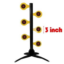 3 Inch Splash Reaction Target Paper Sticker, Yellow Effect Sticky Shooting Target Sticker for BB Guns, Airsoft, Softball, Rifles Indoor and Outdoor Shooting Ranges (250pcs/roll)