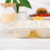 Vinino 1Pack Silicone Muffin Pan for Baking with Metal Reinforced