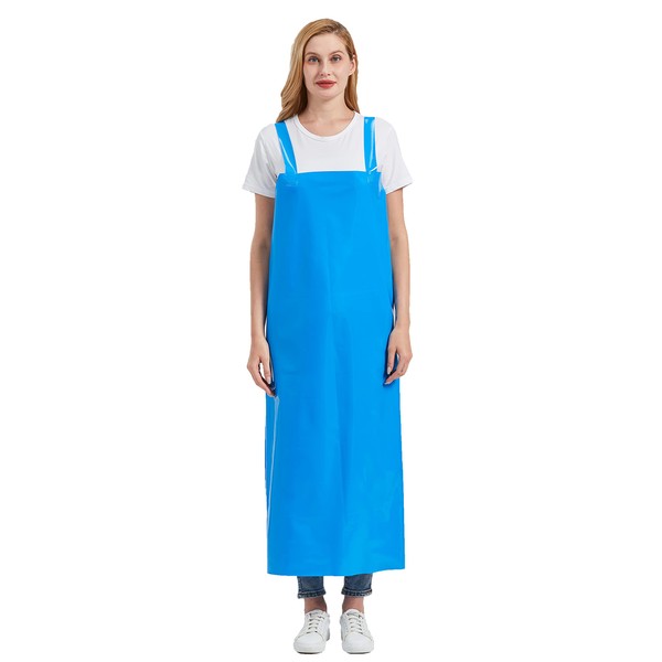 Nanxson Unisex Apron TPU Waterproof Apron H-shaped Shoulder Strap Work