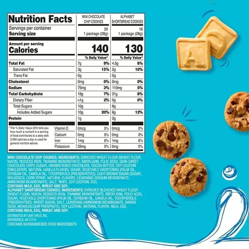 Mini Cookies Variety Pack, 1 Ounce, 36 Count (1 pack)