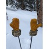 Winter Fleece Insulated Arctic Cold Weather Triger Finger Leather Mittens