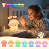 Mushroom Night Light for Kids Room 7 Colors 3 Brightness