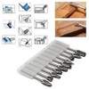 10 Pieces Carbide Burr Set, 1/8 Inch Shank Tungsten Carbide