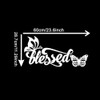 Blessed Butterfly Inspirational Car Decal - Uplifting Auto Sticker for