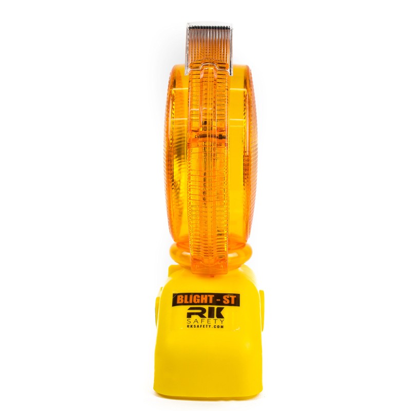 (One Ea) RK Safety BLIGHT-ST Solar Rechargeable Barricade Amber LED