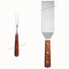 SUNRISE Stainless Steel Turner Spatula & Meat Fork 10.75" Fork
