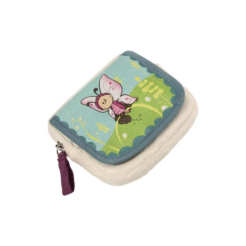 Nici Geldbeutel klein Schmetterling Plüsch 11x10cm