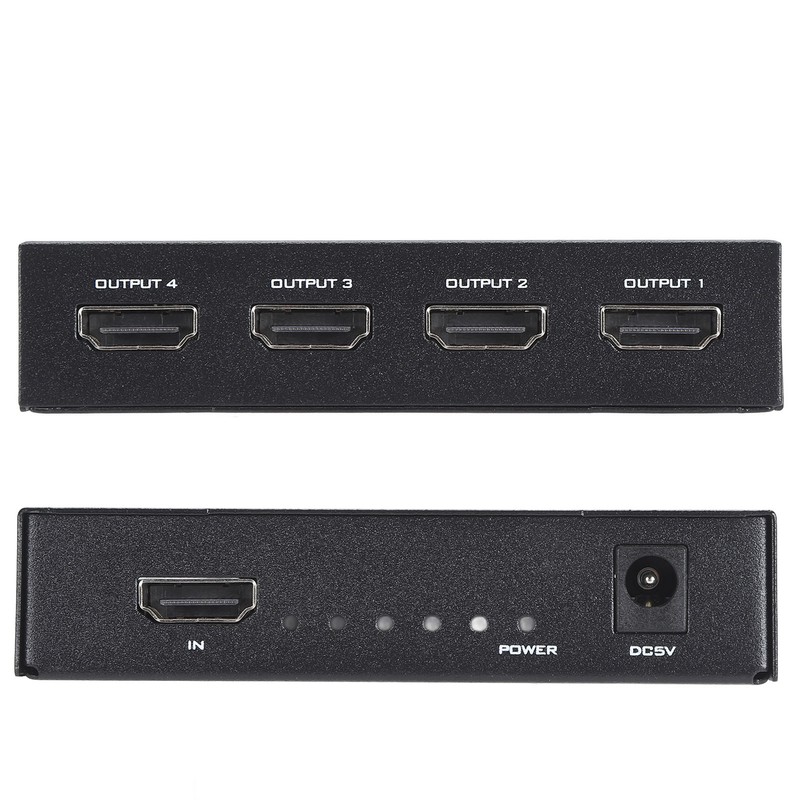 HD Multimedia Interface Splitter 1 in 4 Out 1x4 HD