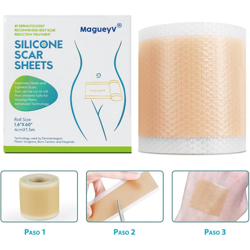Parche de Silicona Médica para Cicatrices – Reutilizable y Efectivo