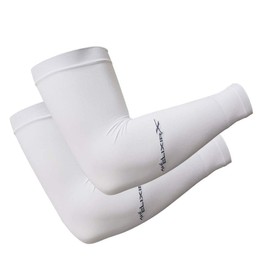 The Elixir X UV Sun Protective Compression Arm Sleeves - UPF 50 Arm Cooling Sleeves, White