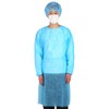 KOVIDSUN PP Isolation Gown, One Size Fits Most, Elastic Cuffs,