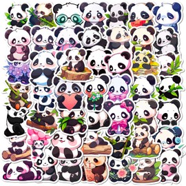 Mistree Aufkleber Panda Kinder, Bastelset Panda Niedlich, 5 CM
