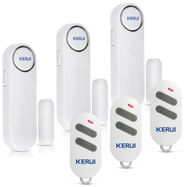 Window Alarm, Door Alarm with 3 Remote Controls, Wireless Home Security Alarm System, Magnetic Sensor, 120 dB, 3 Modes, Window Contact Sensor, Alarm for Burglary Protection, Anti-Theft