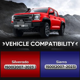 3" Front 2" Rear Lift Leveling Kit - Lift Suspension Kit Compatible with 2007-2023 Silverado 1500 Sierra 1500