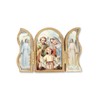 CBC Holy Family Folding Plaque or Triptych with Gold Highlights