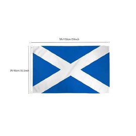 Scotland Flag Large National Country Scottish Football Rugby Sports Teams (90cm x 150cm)
