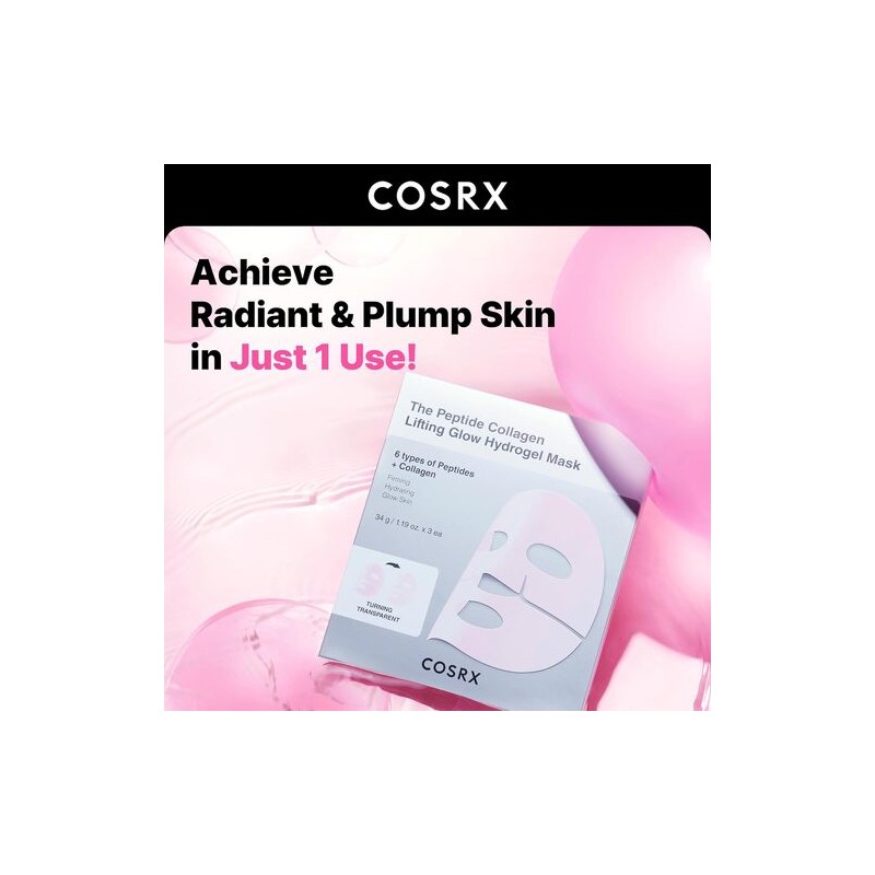 COSRX [COSRX]The Peptide Collagen Lifting Glow Hydrogel Mask (3ea)