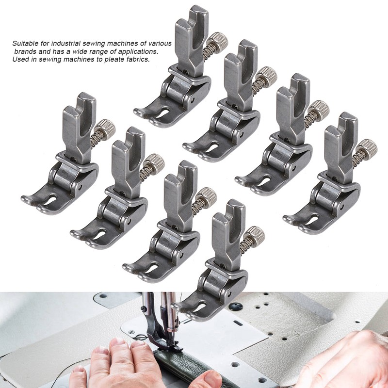 8pcs Universal Presser Foot Shirring Presser Feet Set Sewing Machine