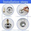 Zhenghebuy Pop Up Sink Plugs,Pop Up Click Clack Plug,Bathroom Sink