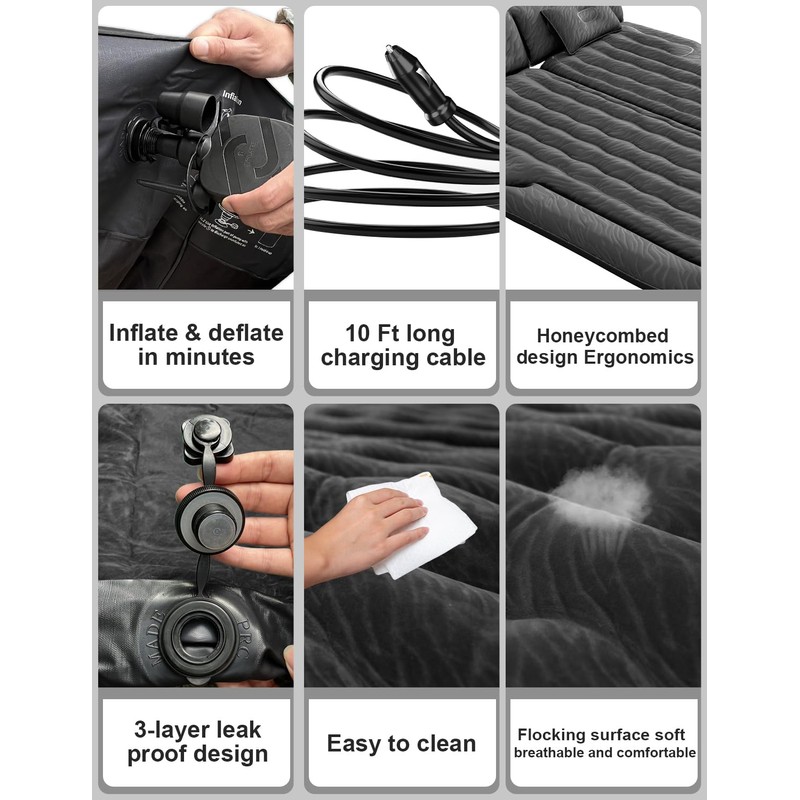 Umbrauto SUV Air Mattress for Trunk: Upgraded Car Camping Mattress