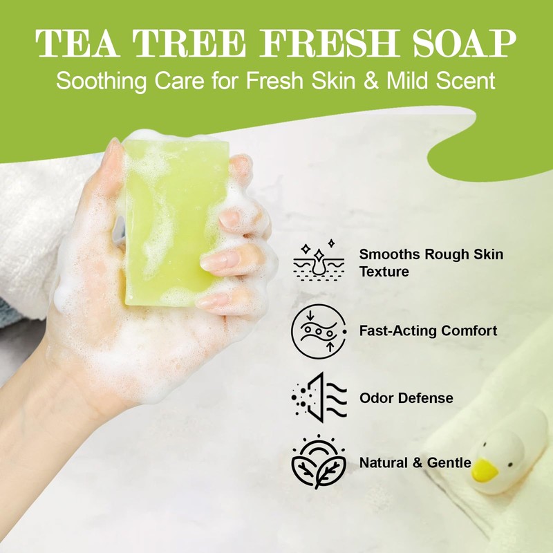 Tea Tree Oil Soap- Natural Body & Face Wash for