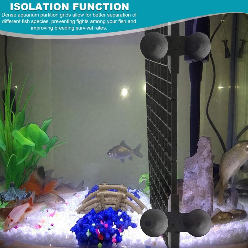 31 Pcs Plastic Egg Crate Set, 11.8"x11.8" Fish Tank Divider