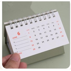 Mini Desk Stand Calendar 2024-2025, Jul.2024 to Dec. 2025 Small 18 Months Desktop Calendar, Standing Spiral Mini Calendar 3.7"x3" Monthly Flip Schedule for Office School Home Classroom (Pink)