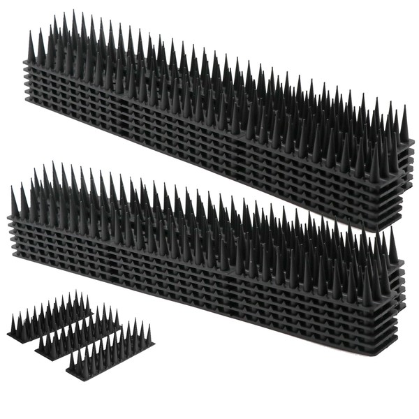 Bird Spikes, Squirrel Repellent 24 Pack Pigeon Deterrent for Small