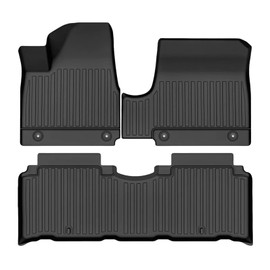 LinerX - for Hyundai IONIQ 5 2022-2025 Models (Fixed Console Only) - Custom Car Mats - Maximum Coverage, All Weather, Laser Measured - This Full Set Includes 1st and 2nd Rows