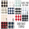 Plaid Door Draft Stopper - Choose your Color and Size