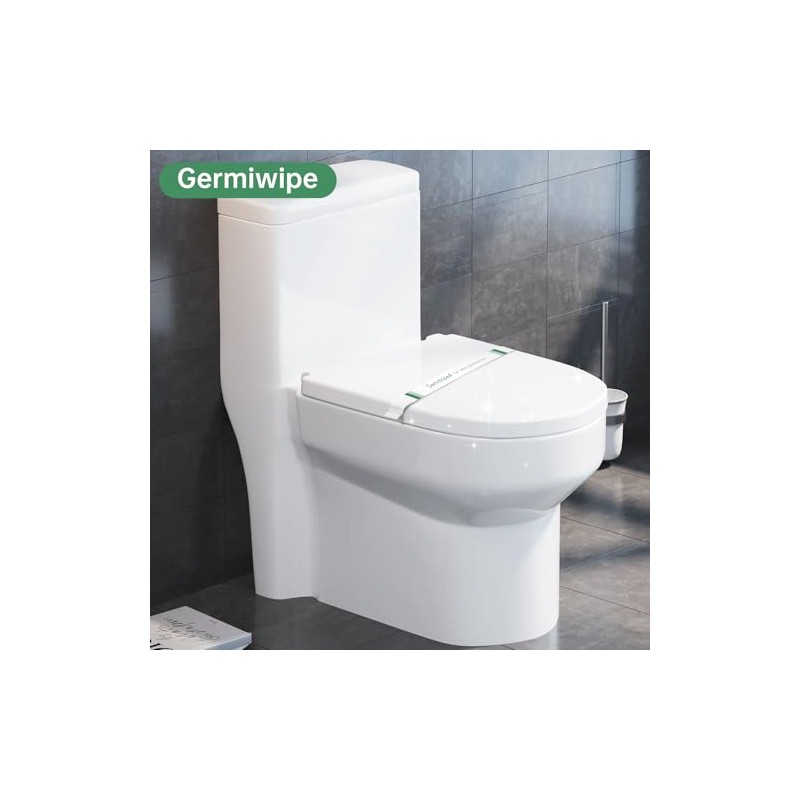 Germiwipe 500Pcs Sanitized Toilet Seat Band,Hotel Essentials, Printed Toilet Strips