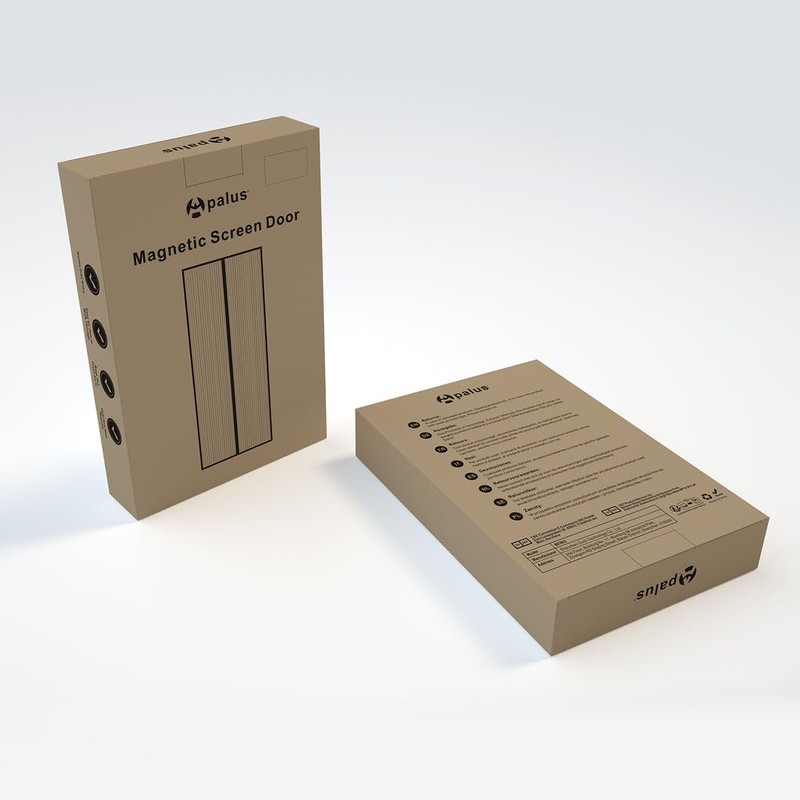 Apalus Classic Magnetic Screen Door - Easy Install Heavy Duty