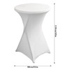 2 Pack Spandex Cocktail Table Covers, 31 x 43 Inch