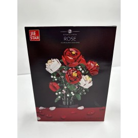 JIESTAR JJ9010 Bigearn Botanical Garden Rose Bouquet Building 818 Pieces NEW MOC