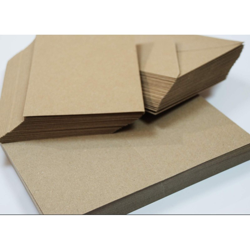 Craft UK 2361 C7 Kraft Card & Envelopes Pack of