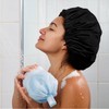 Reusable Shower Cap for Women, Large Waterproof Shower Bonnet Washable