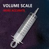 AIMALL 100-200ML Reusable Big Large Plastic Hydroponics Nutrient Measuring Syringe,