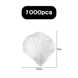 Jagowa 1000PCS White Rose Petals Artificial Fake Rose Flowers for Romantic Night Wedding Party Valentine's Decoration (White)