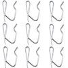 Metal Curtain Hooks, Nydotd Rustproof Steel Plated Zinc Hooks Heavy-Duty