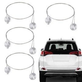 4 PCS Car Emblem Removal Tool 30cm Logo Plate Remover No-Scratch Cars Logo Remover Wrapping Film Installation Accessories for Car Motorcycle Truck Van