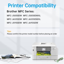 BINKSYLER LC3029 BK/C/M/Y Ink Cartridges XXL Super High Yield for Brother LC-3029 LC3029BK LC3029C LC3029M LC3029Y Ink Cartridges (2BK/2C/2M/2Y) 8-Pack