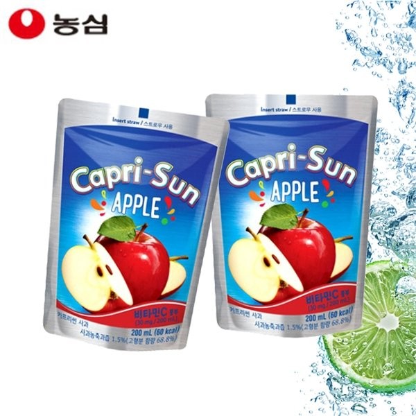 [Half Club/Best Food] Nongshim Capri Sun Apple 200ml (10 pieces), single item/single item / [하프클럽/베스트식품]농심 카프리썬 사과 200ml (10개), 단품/단품