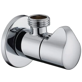 Earl Diamond Modern Solid Brass Angle Stop Valve Shut Off Quarter Turn Water Bathroom Shower Plumbing Commercial 1/2 inch Male IPS G1/2 Tail wing Knob (Polished Chrome)