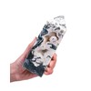AMOYSTONE Natural Crystal Obelisk Moss Agate Gemstone Tower 1.3-1.7 LBS,