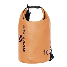 Rock Cloud Dry Bag, Waterproof Bag, Drum Type, Waterproof Pouch, Backpack, Foldable, Lightweight, 5L, 10L, 20L, 30L, 40L, Outdoor Use, Sea Bathing, Fishing, Beach, Swimming, Climbing, Travel, orange