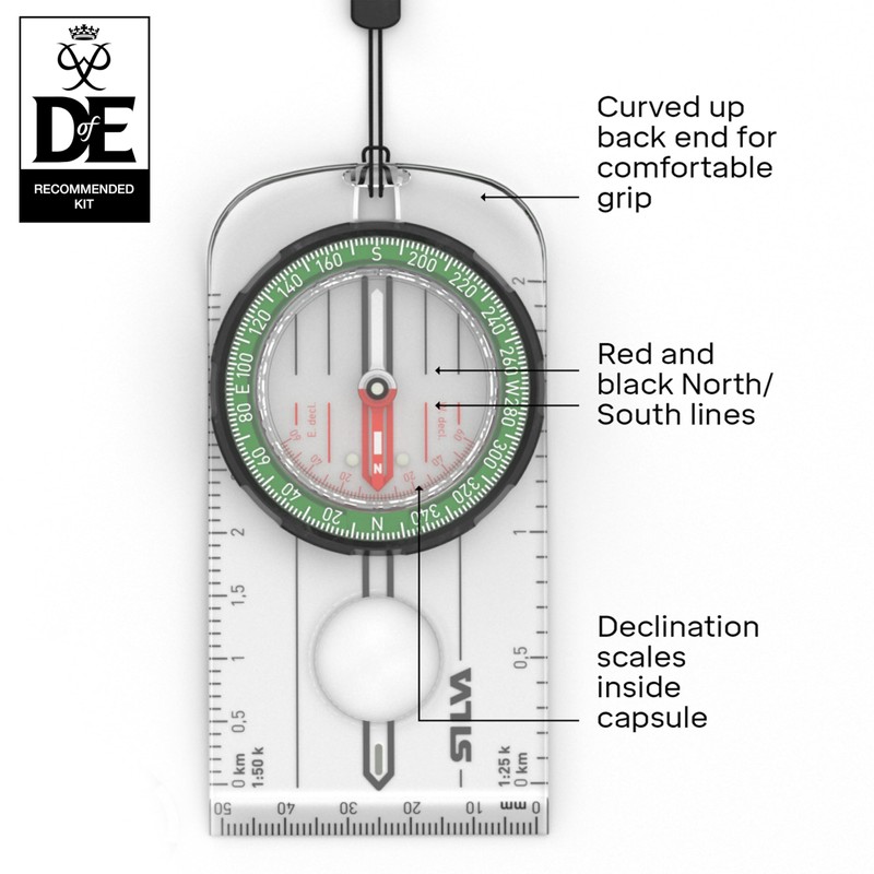 Silva Compass Outdoor - Ranger Hiking Compass - Map Scales