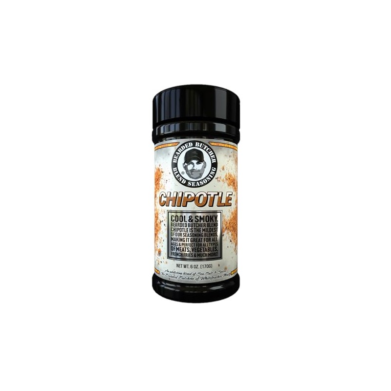 Bearded Butcher Blend Chipotle Seasoning, Delicious Flavor, Versatile, Low Calorie,