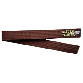 MMASPORT The Fight Evolution Karate Judo Aikido Taekwondo Belt for Martial Arts Cotton Basic (Brown, 260)