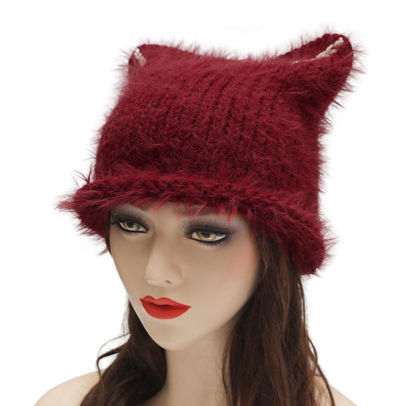 ZLYC Women's Casual, Solid Burgundy, One Size